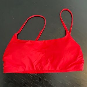 Athleta Red Bikini Top